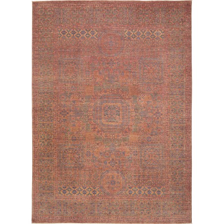 Tappeto Mamlouk Pakistan bianco arancione 272x377