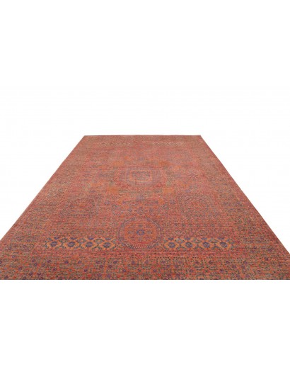 Tappeto Mamlouk Pakistan bianco arancione 272x377