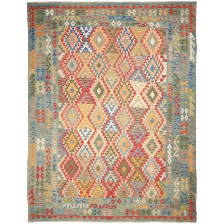 Tappeto Kilim Afghanistan marrone bianco 268x349