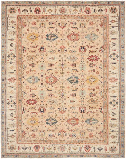 Tappeto Kazak Fine Pakistan marrone bianco 248x311