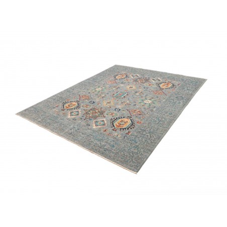 Tappeto Tribal Pakistan azzurro 195x241