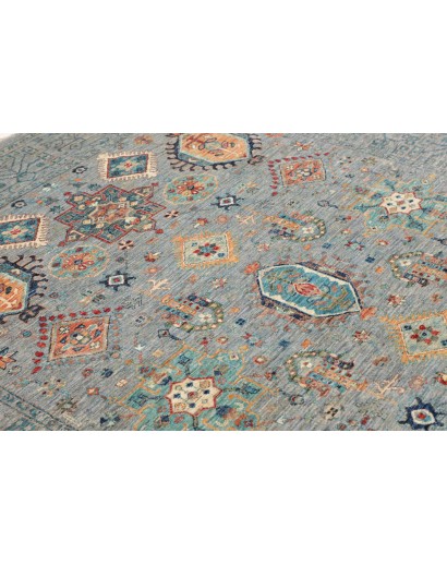Tappeto Tribal Pakistan azzurro 195x241