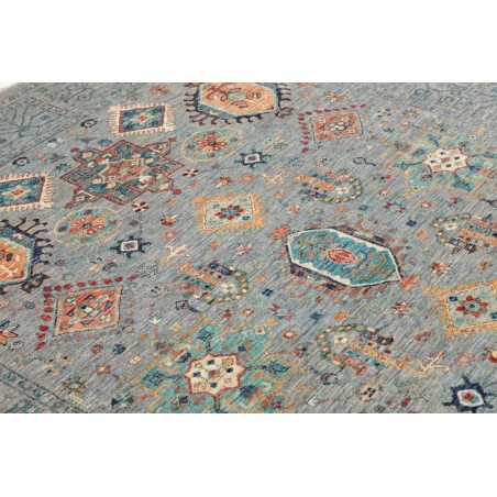 Tappeto Tribal Pakistan azzurro 195x241