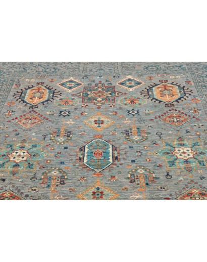 Tappeto Tribal Pakistan azzurro 195x241