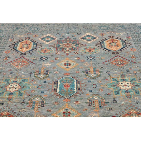 Tappeto Tribal Pakistan azzurro 195x241