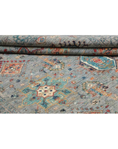 Tappeto Tribal Pakistan azzurro 195x241