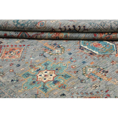 Tappeto Tribal Pakistan azzurro 195x241