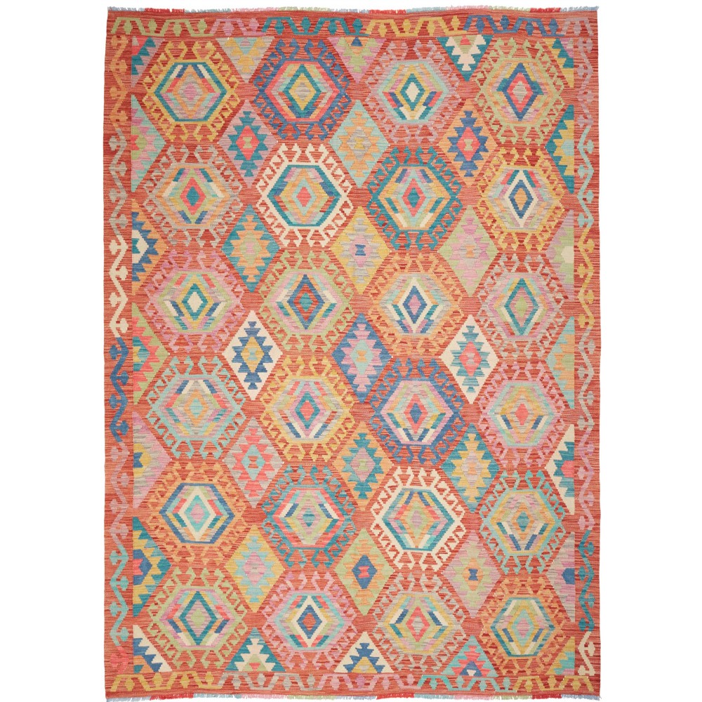 Tappeto Kilim Afghanistan marrone 207x293