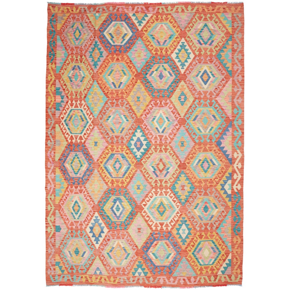 Tappeto Kilim Afghanistan marrone 208x297