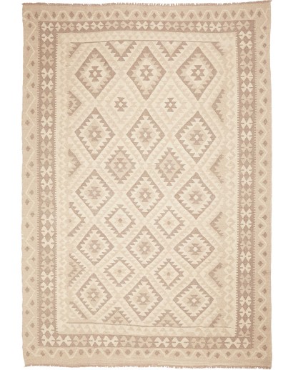 Tappeto Kilim Afghanistan beige giallo 203x292