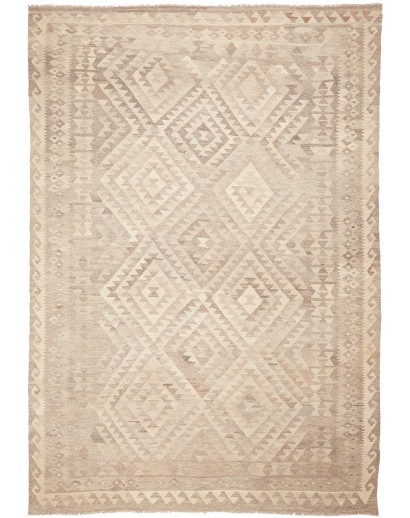 Tappeto Kilim Afghanistan beige giallo 203x294