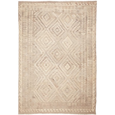 Tappeto Kilim Afghanistan beige giallo 203x294
