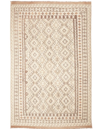 Tappeto Kilim Afghanistan giallo beige 200x309