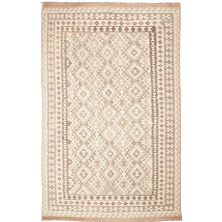 Tappeto Kilim Afghanistan giallo beige 200x309