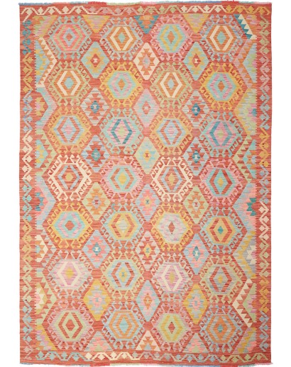 Tappeto Kilim Afghanistan marrone 205x294