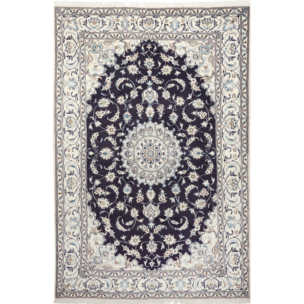 Tappeto Nain Kashmar Persia grigio 196x302 Tappeto Nain Kashmar Persia grigio 196x302