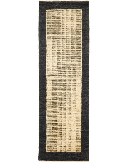 Tappeto Shayan Pakistan grigio giallo 77x346