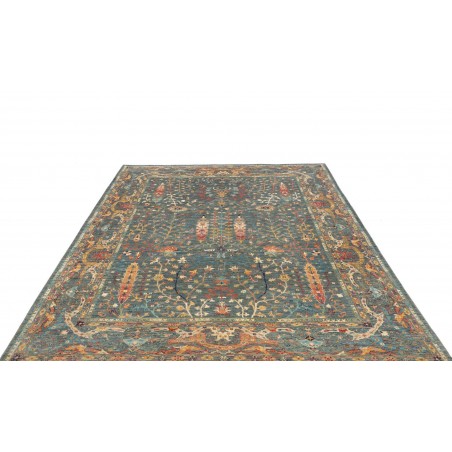 Tappeto Shahi Fine Pakistan azzurro marrone 205x288