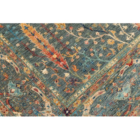 Tappeto Shahi Fine Pakistan azzurro marrone 205x288