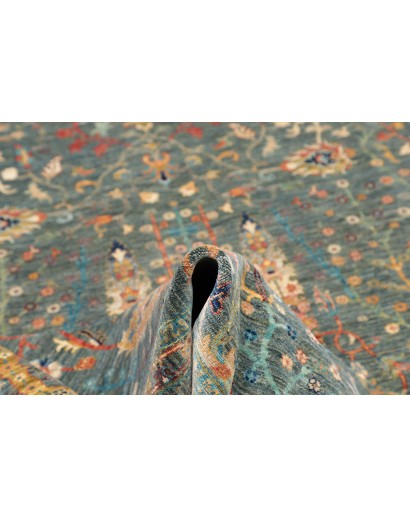 Tappeto Shahi Fine Pakistan azzurro marrone 205x288