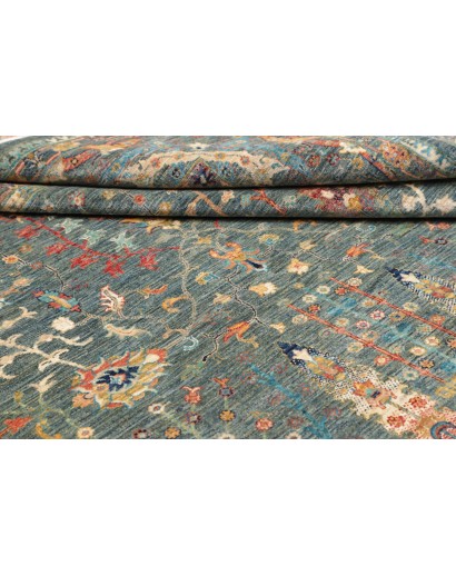 Tappeto Shahi Fine Pakistan azzurro marrone 205x288