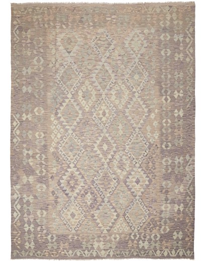 Tappeto Kilim Afghanistan azzurro marrone 213x289