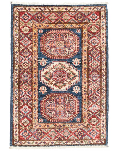 Tappeto Kazak Fine Pakistan marrone giallo 56x82