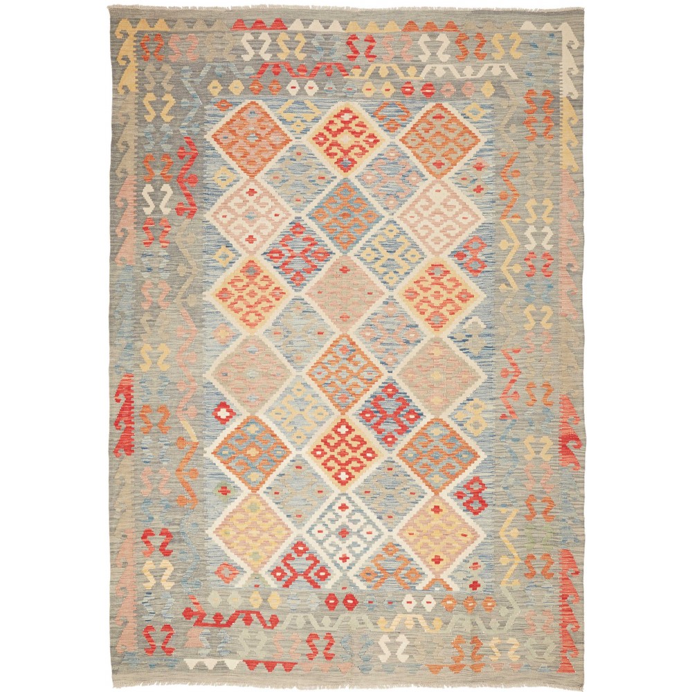 Tappeto Kilim Afghanistan marrone 200x286