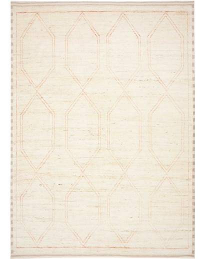 Tappeto Gabbeh Marrakech Pakistan bianco 270x378