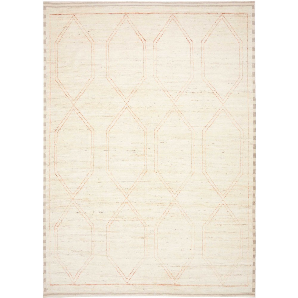 Tappeto Gabbeh Marrakech Pakistan bianco 270x378