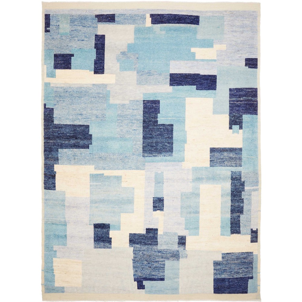 Tappeto Gabbeh Marrakech Pakistan bianco grigio