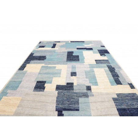 Tappeto Gabbeh Marrakech Pakistan bianco grigio