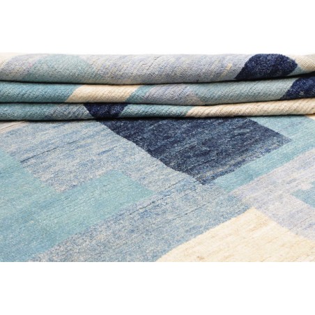 Tappeto Gabbeh Marrakech Pakistan bianco grigio