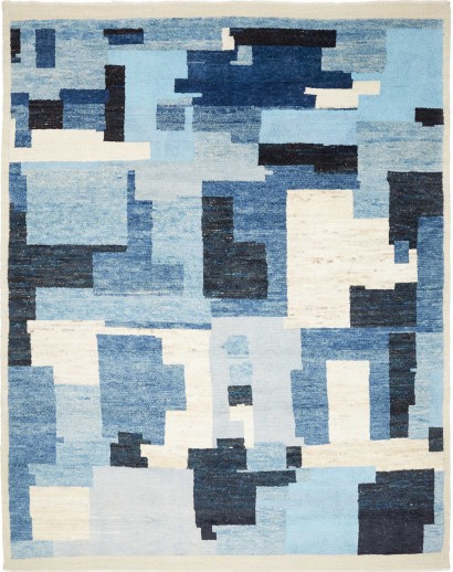 Tappeto Gabbeh Marrakech Pakistan bianco grigio