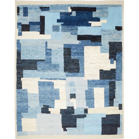 Tappeto Gabbeh Marrakech Pakistan bianco grigio