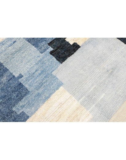 Tappeto Gabbeh Marrakech Pakistan bianco grigio