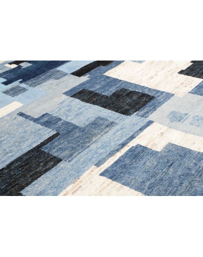 Tappeto Gabbeh Marrakech Pakistan bianco grigio