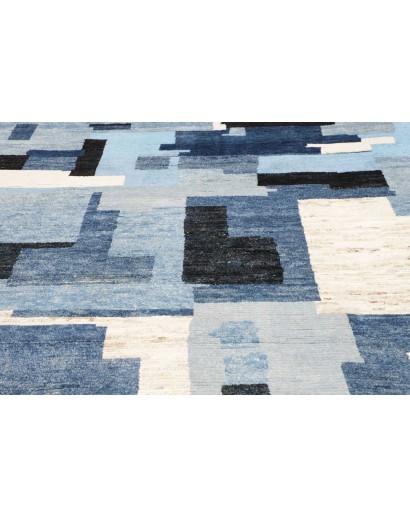 Tappeto Gabbeh Marrakech Pakistan bianco grigio