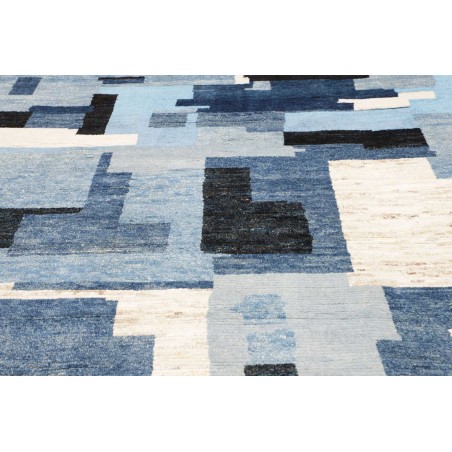 Tappeto Gabbeh Marrakech Pakistan bianco grigio