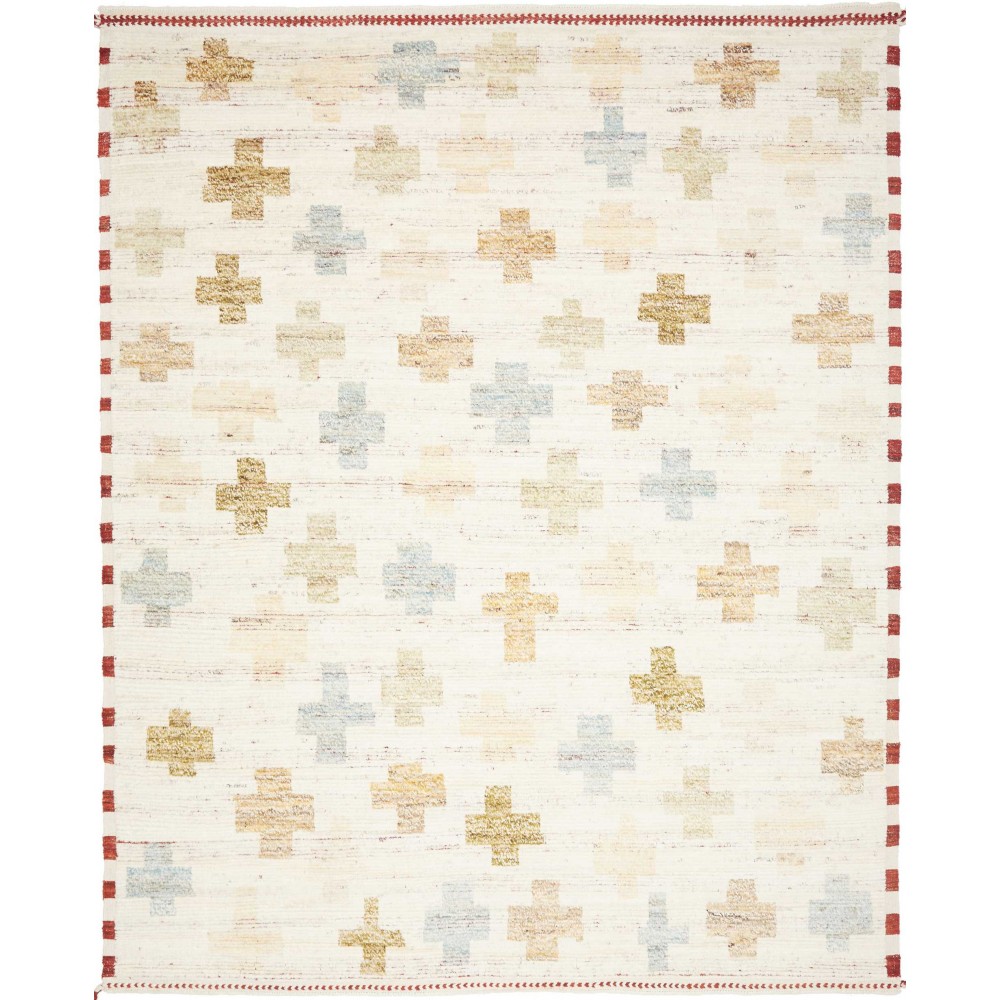 Tappeto Gabbeh Marrakech Pakistan bianco marrone