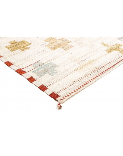 Tappeto Gabbeh Marrakech Pakistan bianco marrone