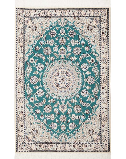 Tappeto Nain 9La Persia grigio verde 80x122