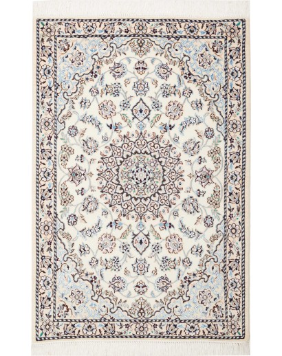 Tappeto Nain 9La Persia bianco grigio 81x125