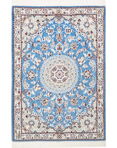 Tappeto Nain 9La Persia bianco blu 79x116