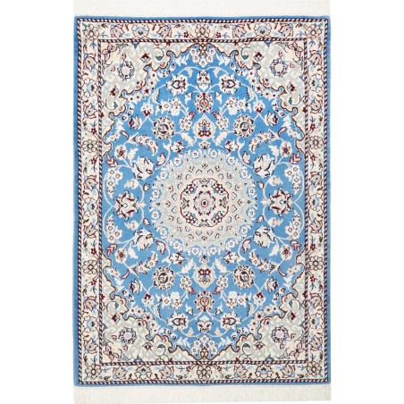Tappeto Nain 9La Persia bianco blu 79x116
