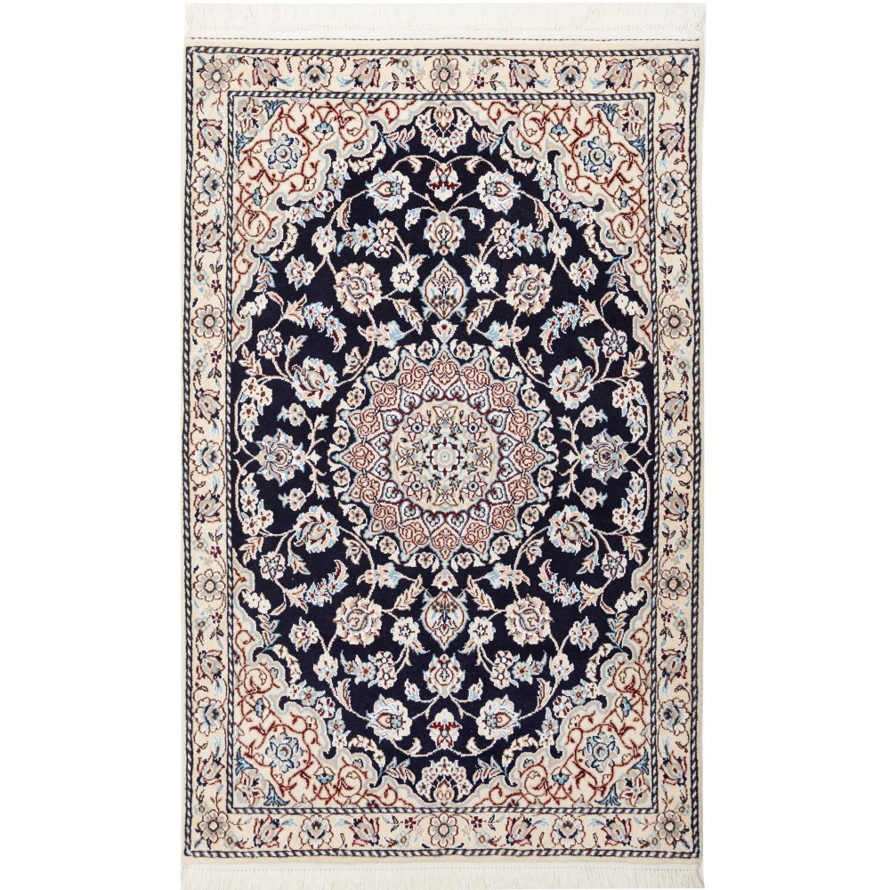 Tappeto Nain 9La Persia grigio verde 82x130 Tappeto Nain 9La Persia grigio verde 82x130