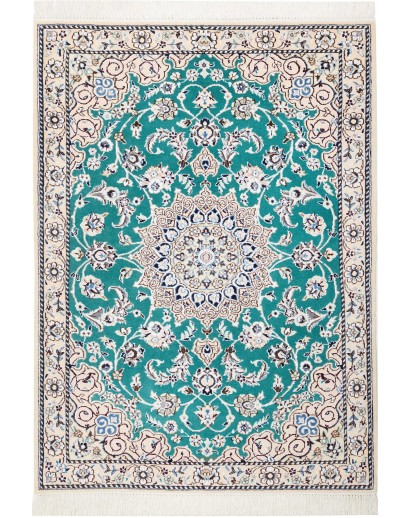 Tappeto Nain 9La Persia verde 90x127