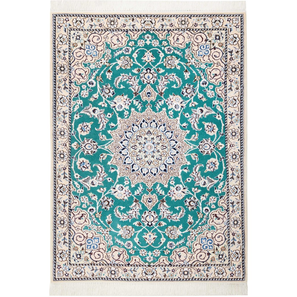 Tappeto Nain 9La Persia verde 90x127 Tappeto Nain 9La Persia verde 90x127