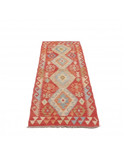 Tappeto Kilim Afghanistan azzurro 63x197