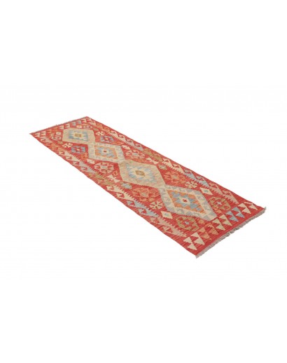 Tappeto Kilim Afghanistan azzurro 63x197